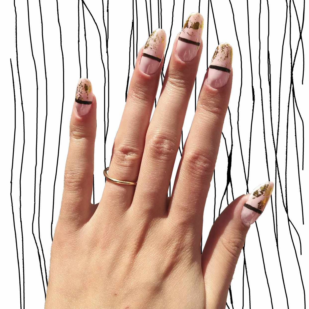 acrylic nails ready for at-home removal