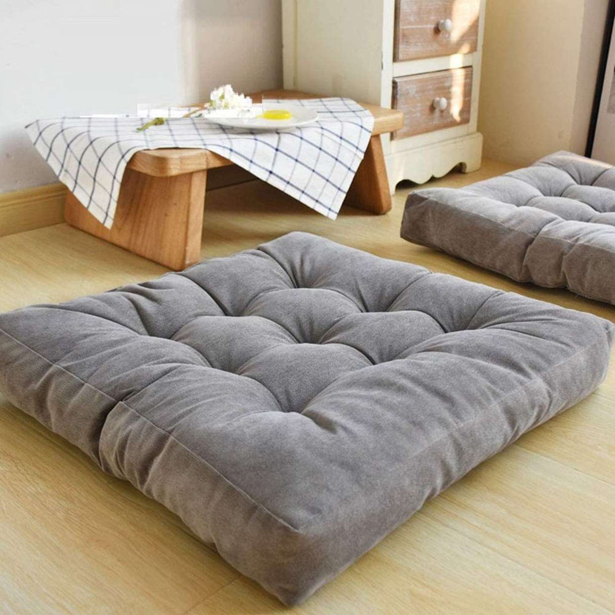 Large square floor pillow