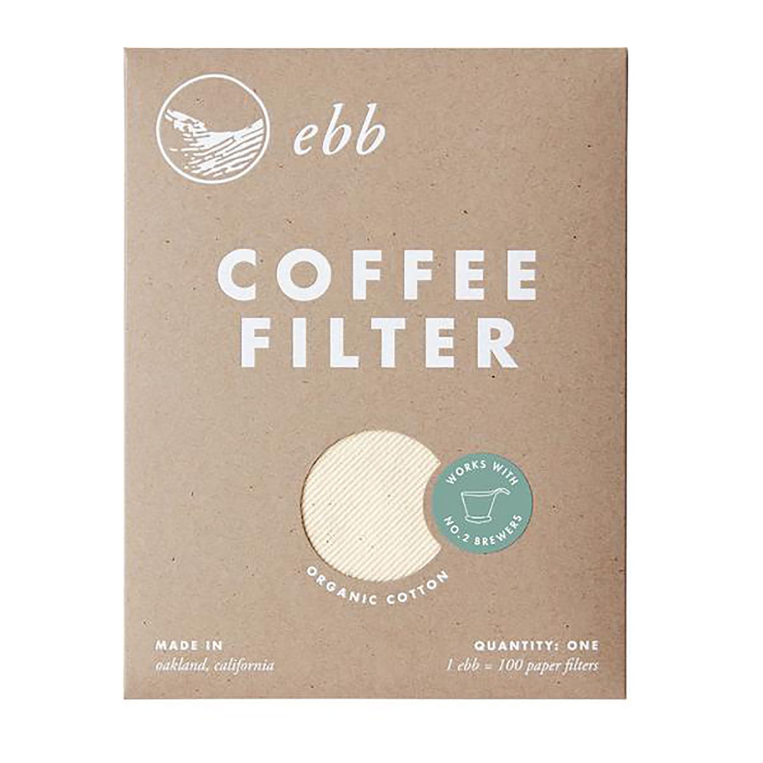 Ebb Organic Cotton Coffee Filter