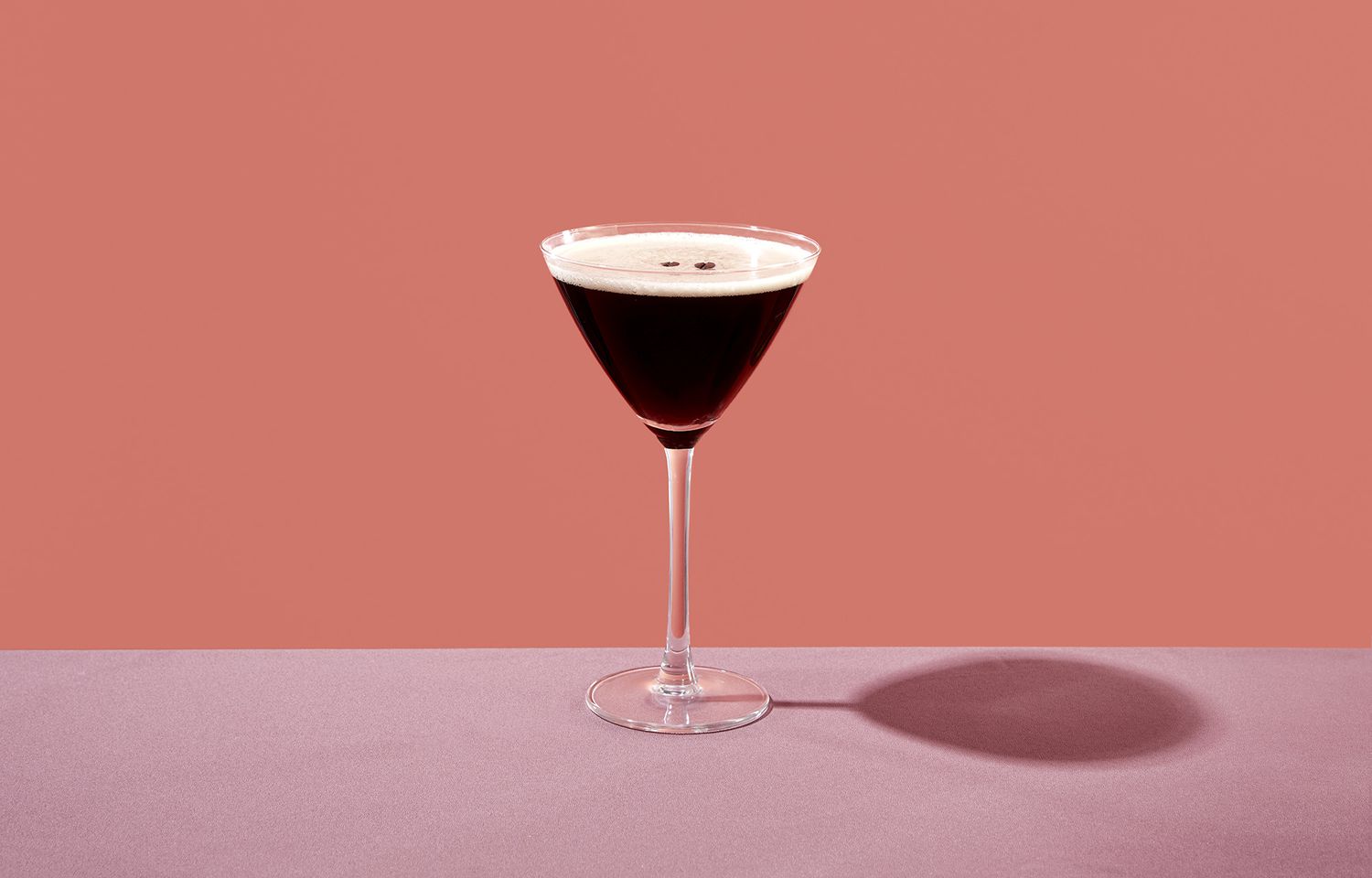 espresso martini in a cocktail glass