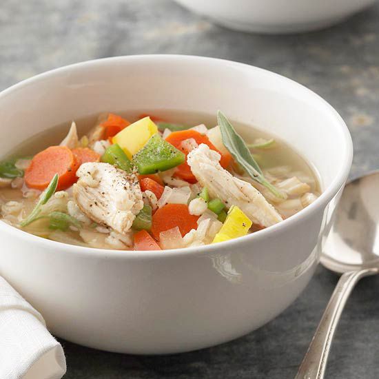 Barley-Vegetable Chicken Soup 