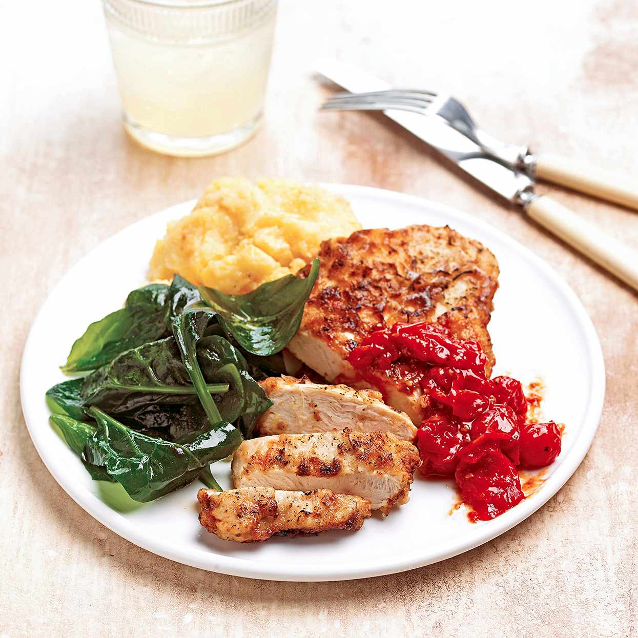 Pan-Fried Chicken with Tomato Jam 