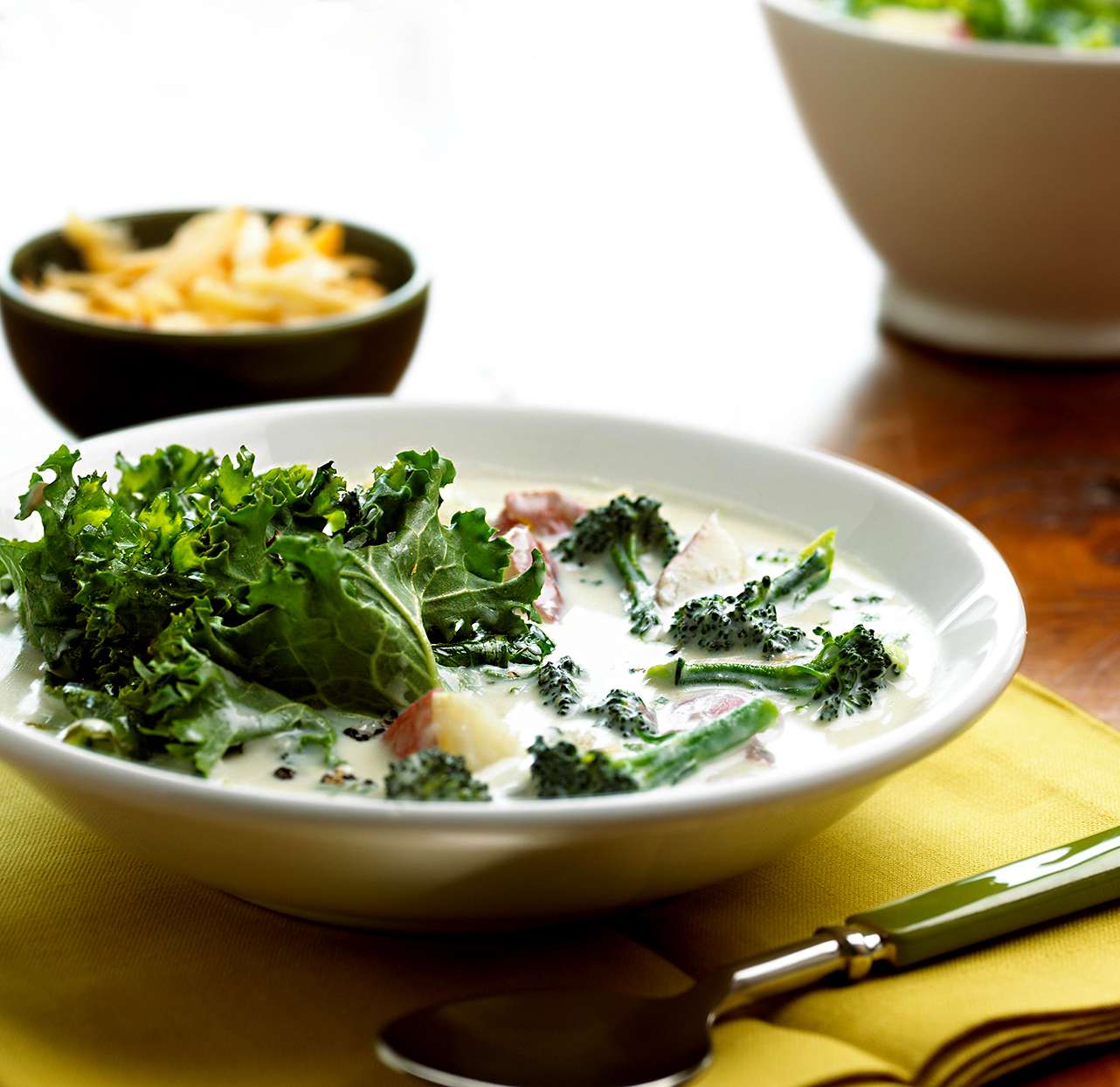 Broccoli-Potato Soup with Greens