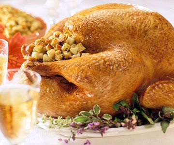 Roast Turkey with Old-Fashioned Bread Stuffing 