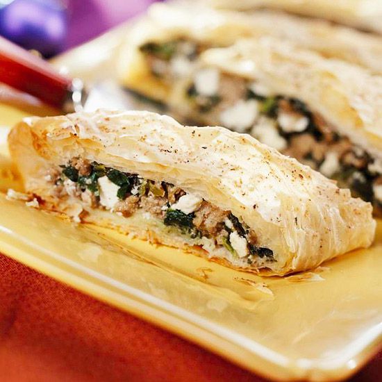 Lamb and Goat Cheese Strudel 