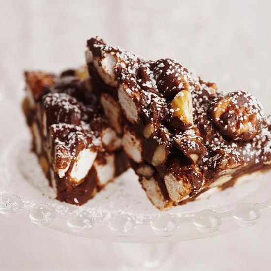 Chocolate-Hazelnut Marshmallow Bars 
