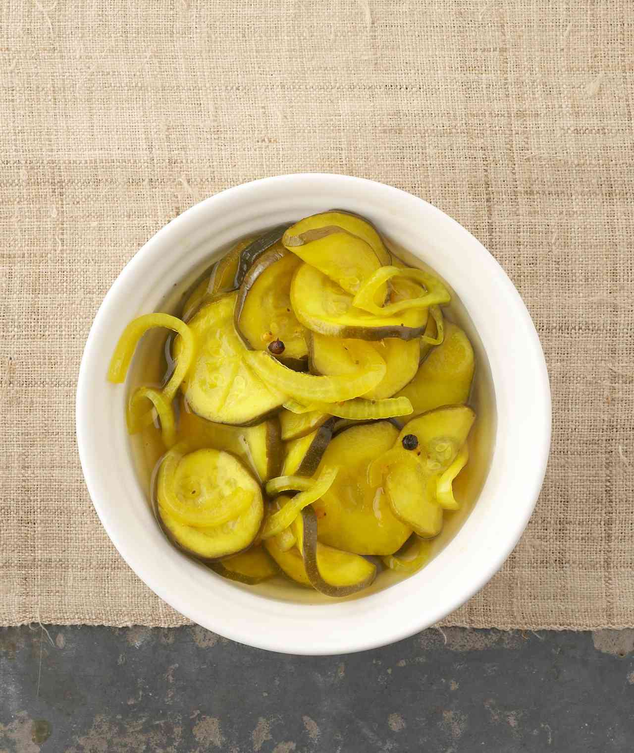 Bread and Butter Zucchini Pickles 