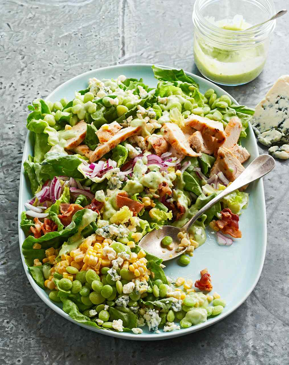 Succotash Salad with Buttermilk-Avocado Dressing