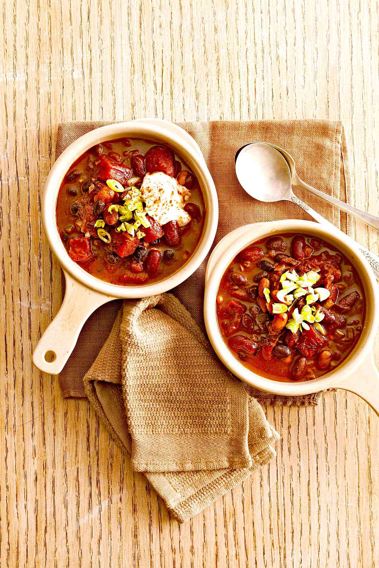 Slow-Cooker Chocolate Chili with Three Beans