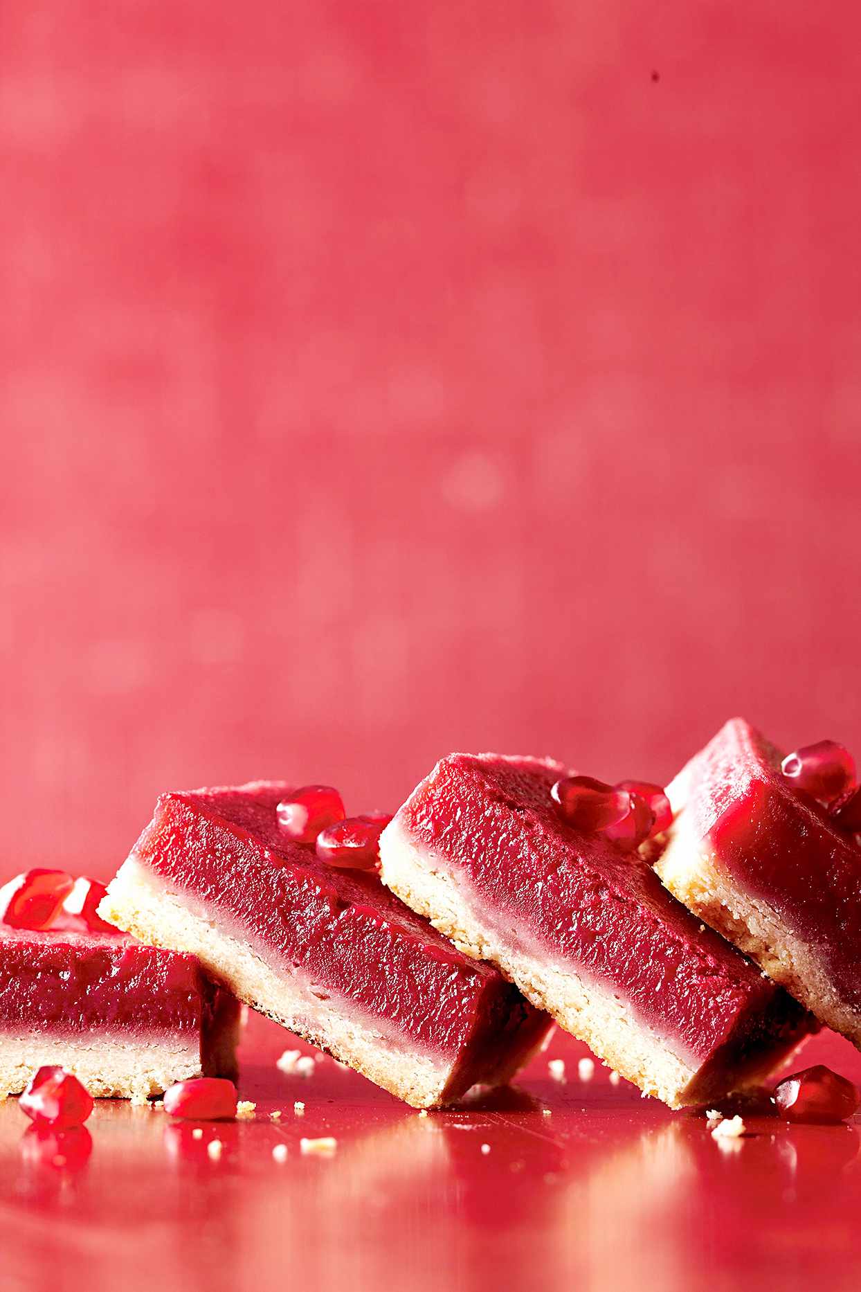 Pomegranate-Raspberry Bars 