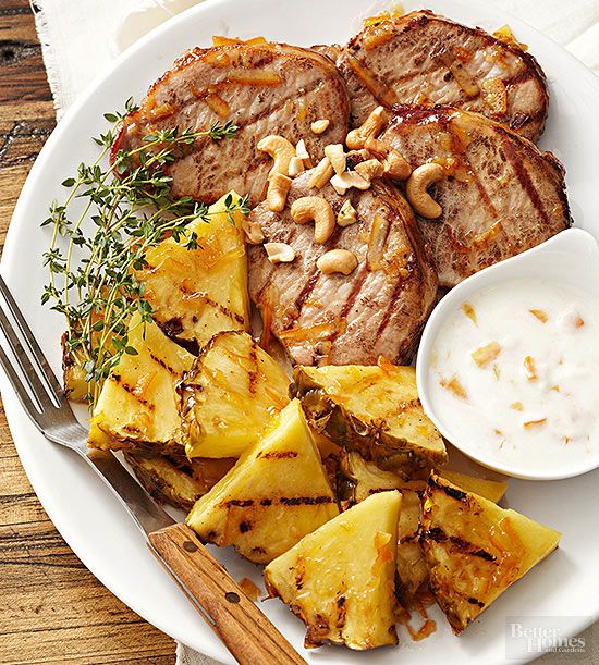 Grilled Pork and Pineapple