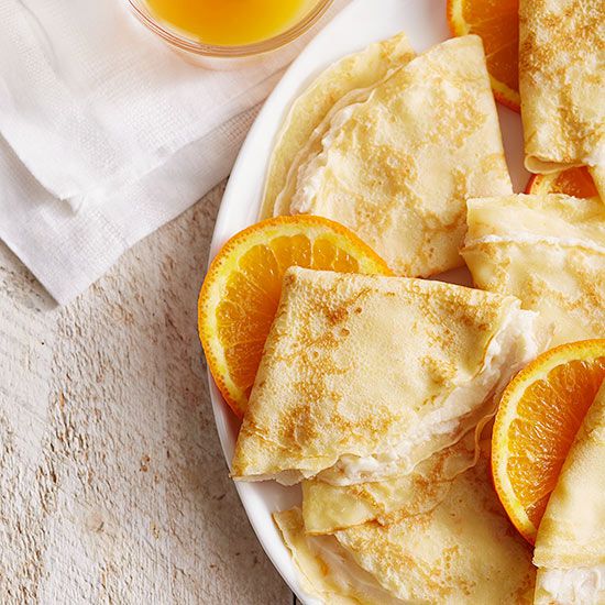 Maple-Tangerine Crepes