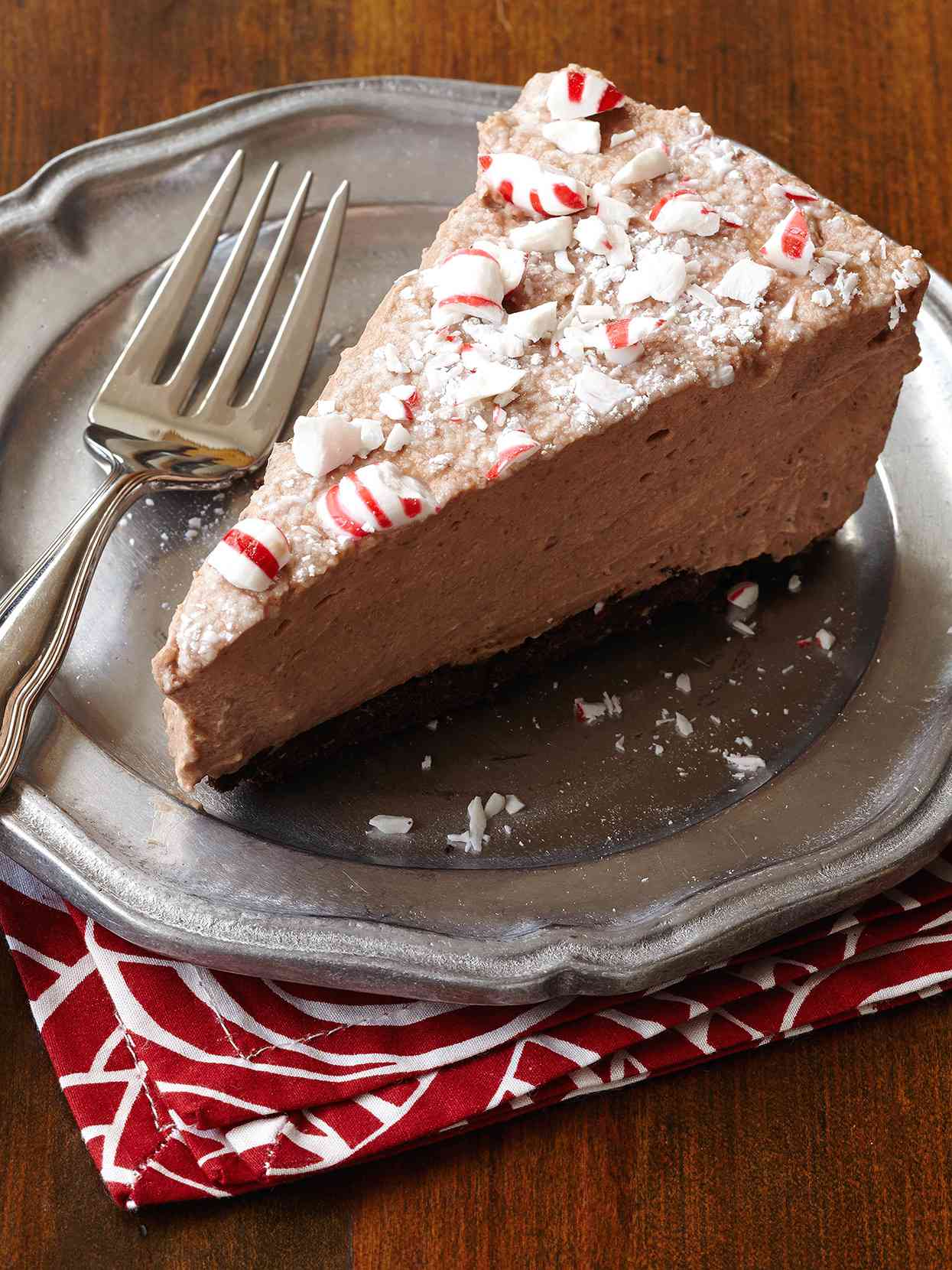 Chocolate Peppermint Mousse Pie