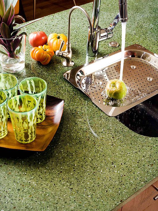 Recycled Material Countertops Better Homes Gardens