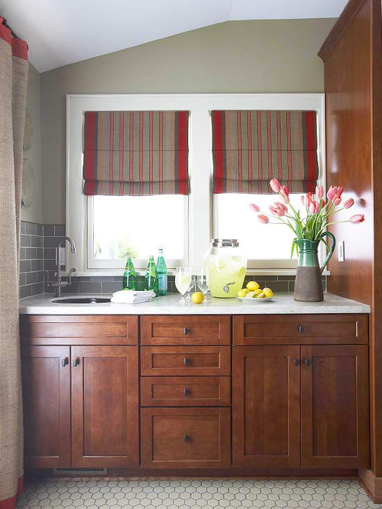 How To Stain Kitchen Cabinets Better Homes Gardens