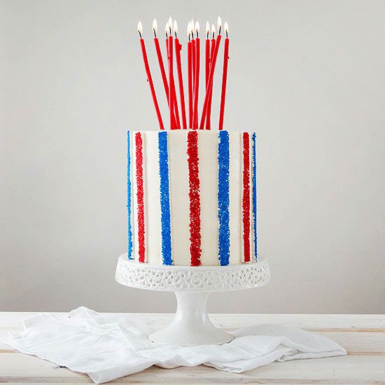 Sprinkle Stripe Cake