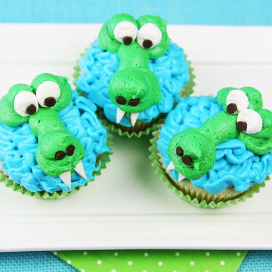 alligator cupcakes 