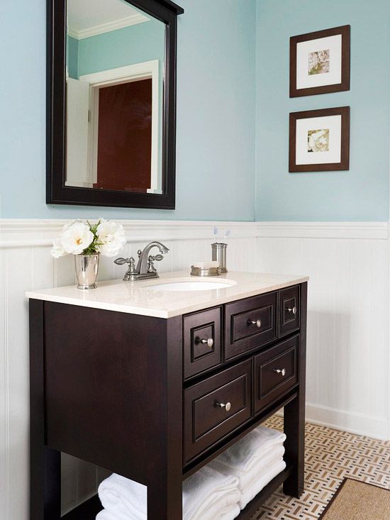 bhg budget remodel vanity and pictures