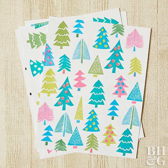 Christmas tree paper, paper, trees