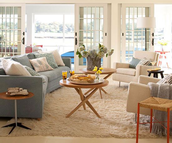 Riverfront living room