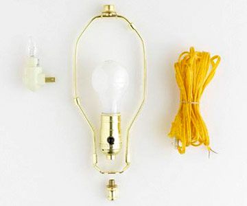 Lamp Parts: Nightlight, Harp, and Cord