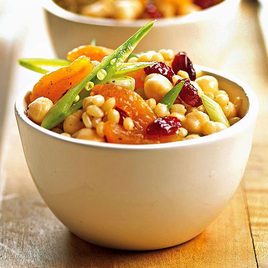 Wheat Berry Salad with Dried Apricots