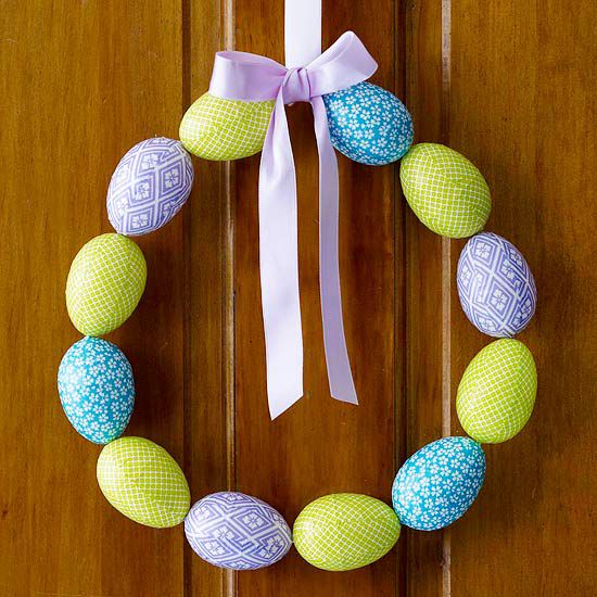 Colorful Egg Easter Wreath