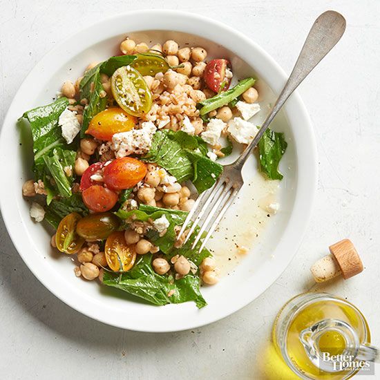 Farro, Chickpeas, and Greens