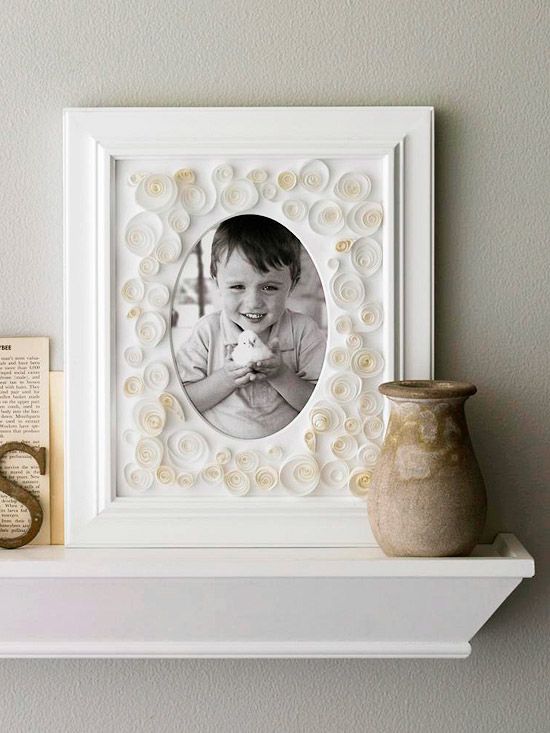 Quilled picture frame