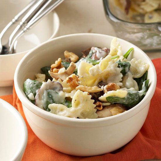 Macaroni with Mushrooms and Blue Cheese