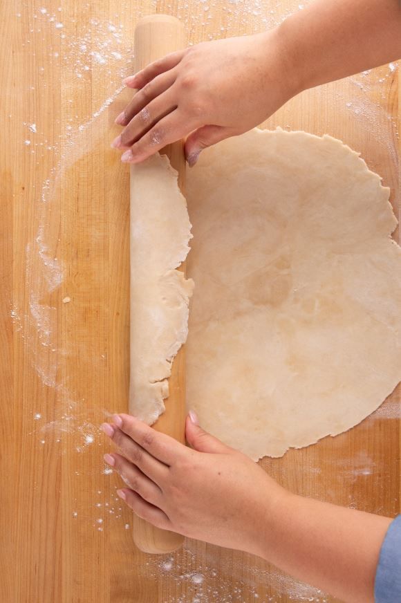 Rolling out pie crust