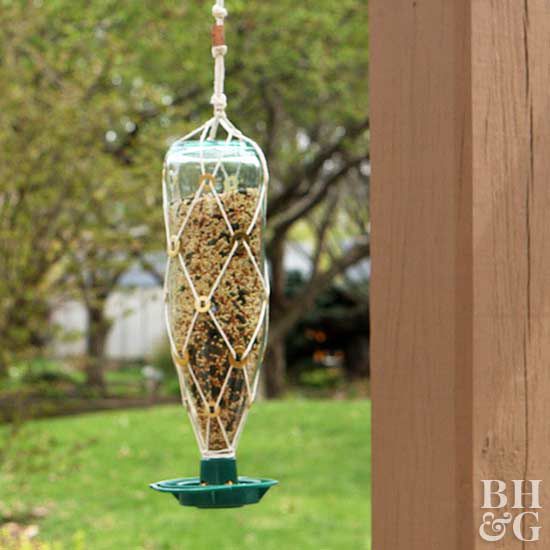 DIY Bottle Bird Feeder, bird feeder, bird seed, DIY