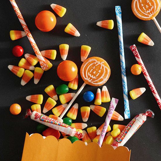 Candy Bag with Candy Corn