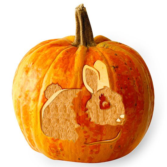 Bunny Pumpkin Stencil