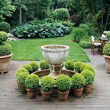 Deck-top English garden