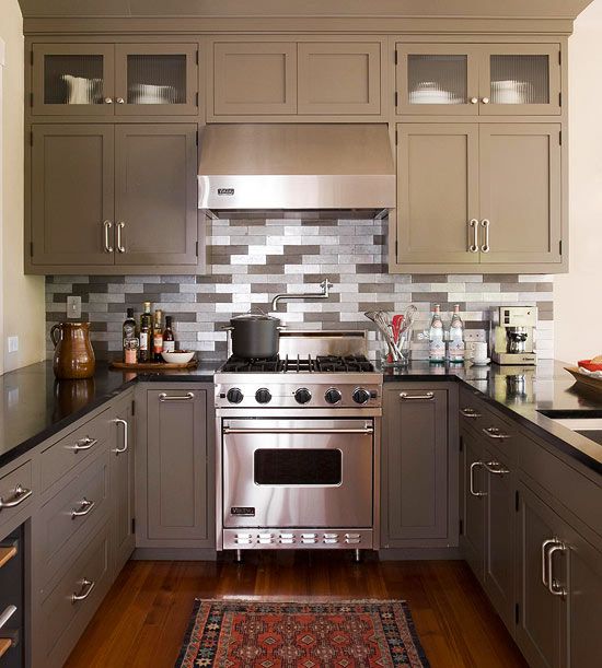 kitchen with decorative tile