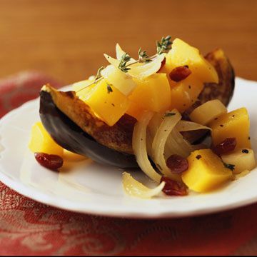 Braised Parsnips Squash and Cranberries