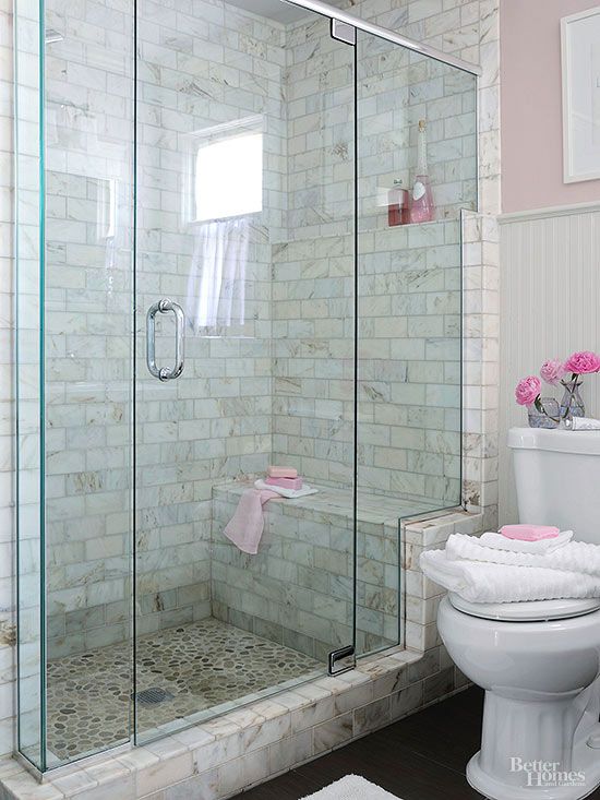 Walk In Showers For Small Bathrooms Better Homes Gardens