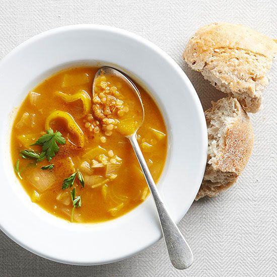 Pumpkin Soup with Lentils
