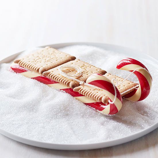 Candy Cane Cookie Sleds