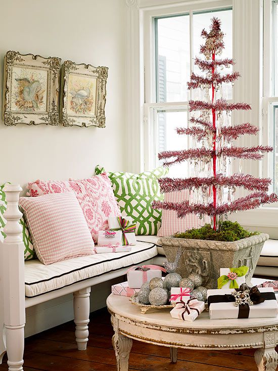 Pink and green tree