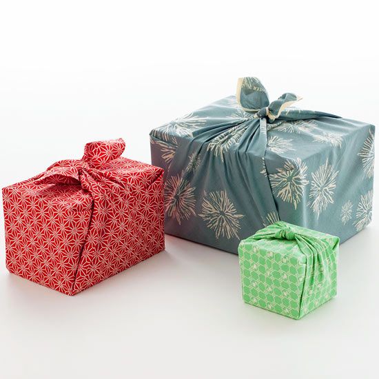 Wrap Gifts with Fabric