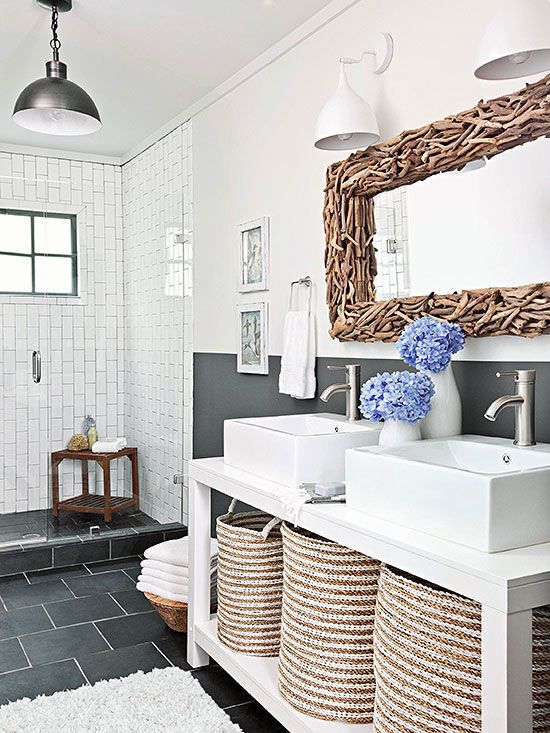 Aqua Tongue And Groove Bathroom With Images Cottage Bathroom