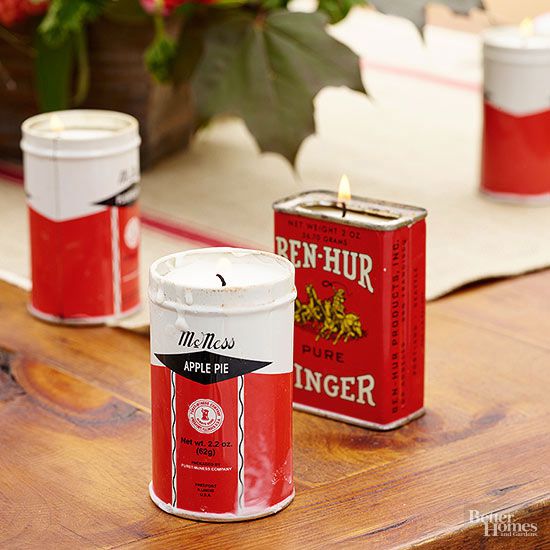 DIY: Vintage Spice Tin Candles