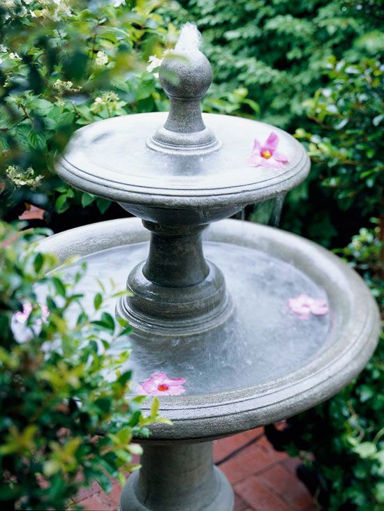 Concrete Fountain to Withstand the Elements