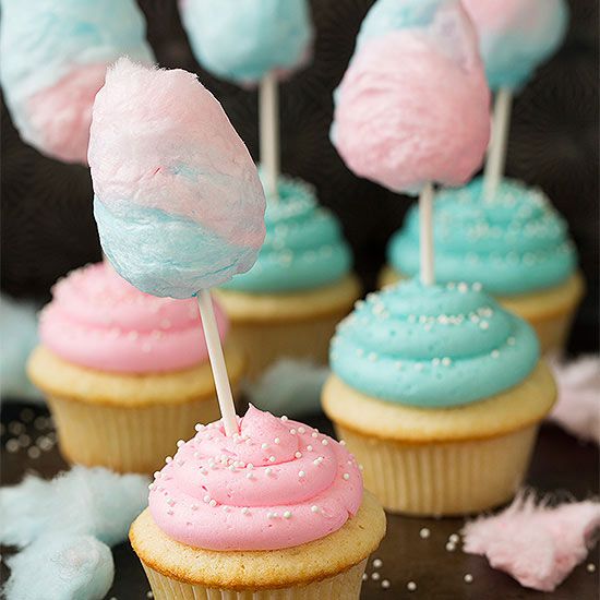 The Food: Cotton Candy Cupcakes