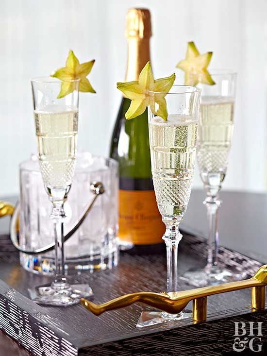 Make Champagne Flutes Festive