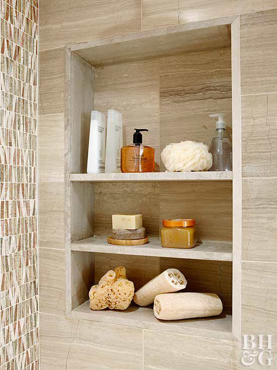 How To Build A Recessed Wall Shelf Better Homes Gardens