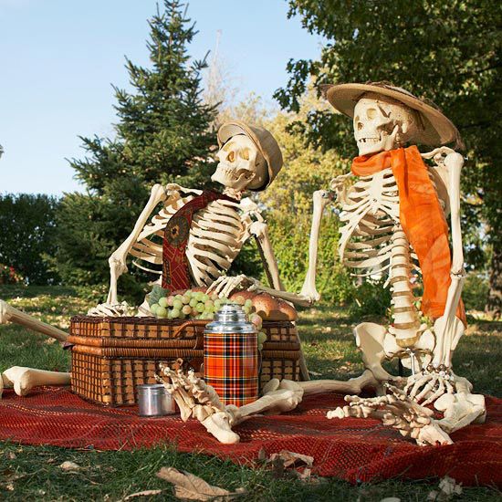 Outdoor Skeleton Picnic
