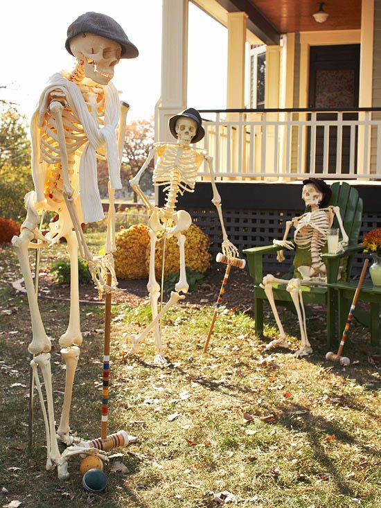 Skeletons Playing Croquet